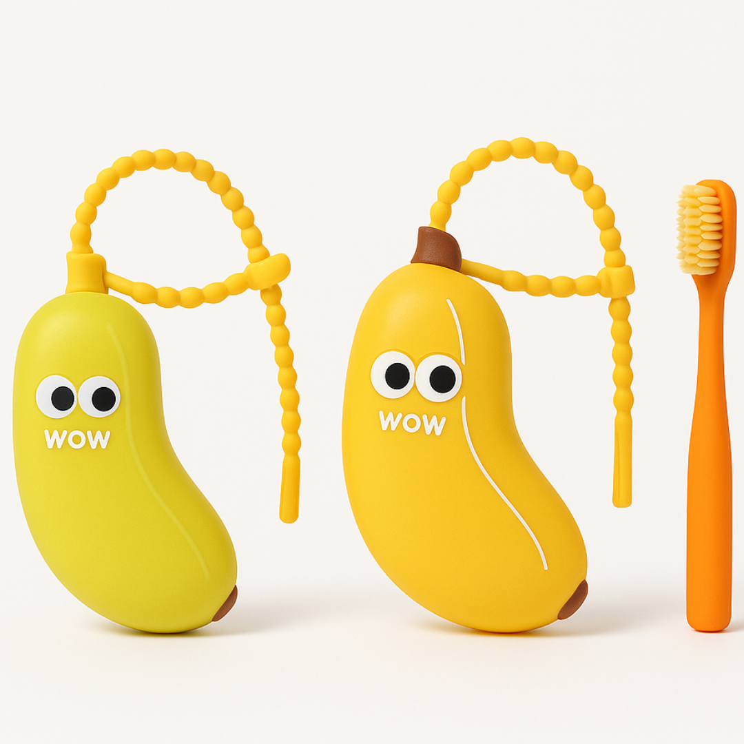 Porta cepillo y estuche higiénico de dientes BANANALOOP
